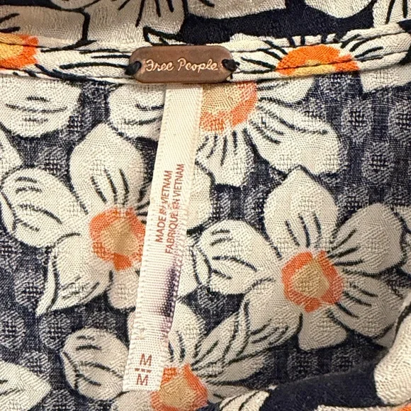 Free People Floral Short Sleeve Dress - Picture 5 of 13